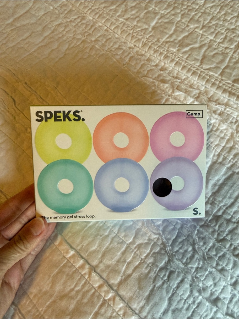 SPEKS Gump Pastel Multi-Color Memory Gel Stress Loops - Pack of 6